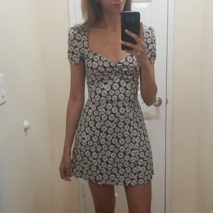 Floral Zara mini tea dress